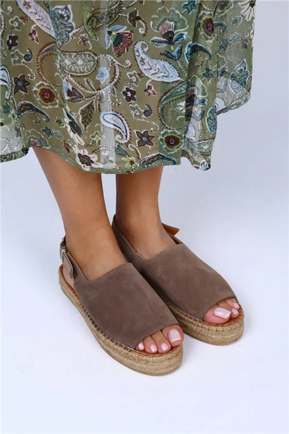 Mj- juana hakiki deri önü açık vizon sandalet / women > shoes > sandals
