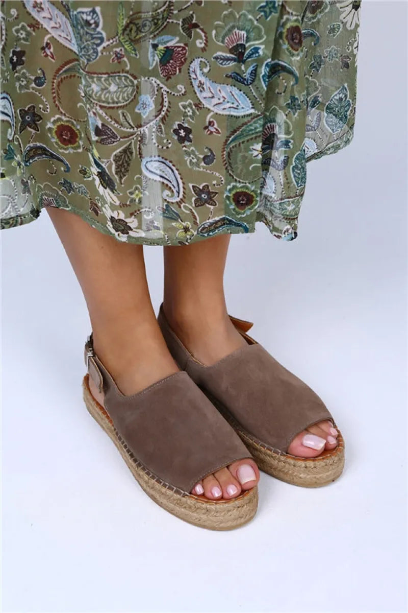 Women > shoes sandals mj- juana hakiki deri önü açık vizon sandalet