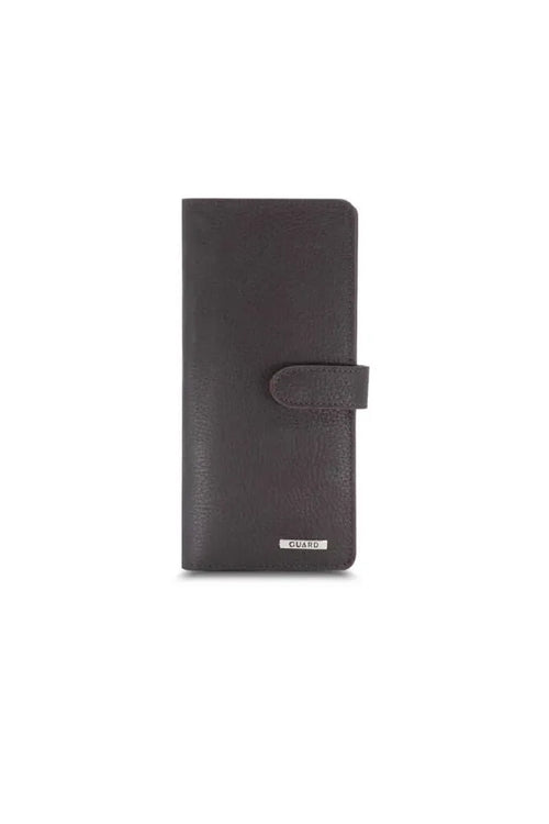 GD- Matte Brown Card and Money Slot Leather Telephone Wallet