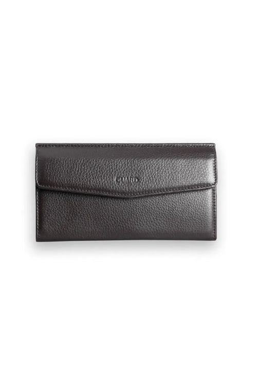 Gd-Brown Phone Entered Leather Miss Wallet