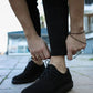 Kn- klasik erkek ayakkabı 001 siyah süet (siyah taban) / man > shoes > classic
