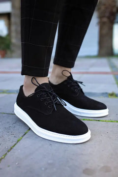 Black Suede (White Base) / 42