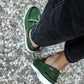 Kn- mevsimlik keten ayakkabı 008 yeşil / man > shoes > sneakers