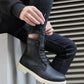 Man > shoes boots kn- yüksek taban ayakkabı b-022 siyah (beyaz taban)