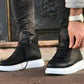 Man > shoes boots kn- yüksek taban ayakkabı b-080 siyah (beyaz taban)