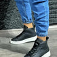 Kn- yüksek taban ayakkabı c-030 siyah (beyaz taban) / man > shoes > boots
