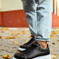 Man > shoes sneakers kn- yüksek taban günlük ayakkabı 044 siyah (beyaz taban)