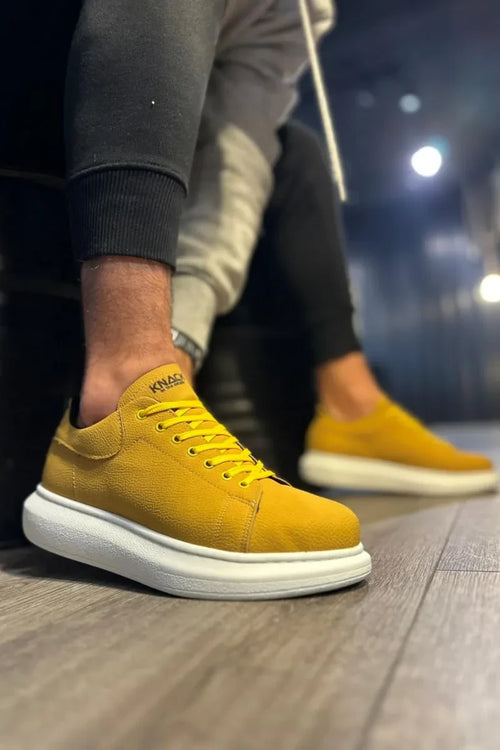 KN-visoke baze dnevne cipele 045 žuta (bijela baza)