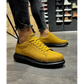 Man > shoes sneakers kn- yüksek taban günlük ayakkabı 045 sarı (siyah taban)