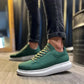 Kn- yüksek taban günlük ayakkabı 045 yeşil (beyaz taban) / man > shoes >