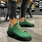 Man > shoes sneakers kn- yüksek taban günlük ayakkabı 045 yeşil (siyah taban)