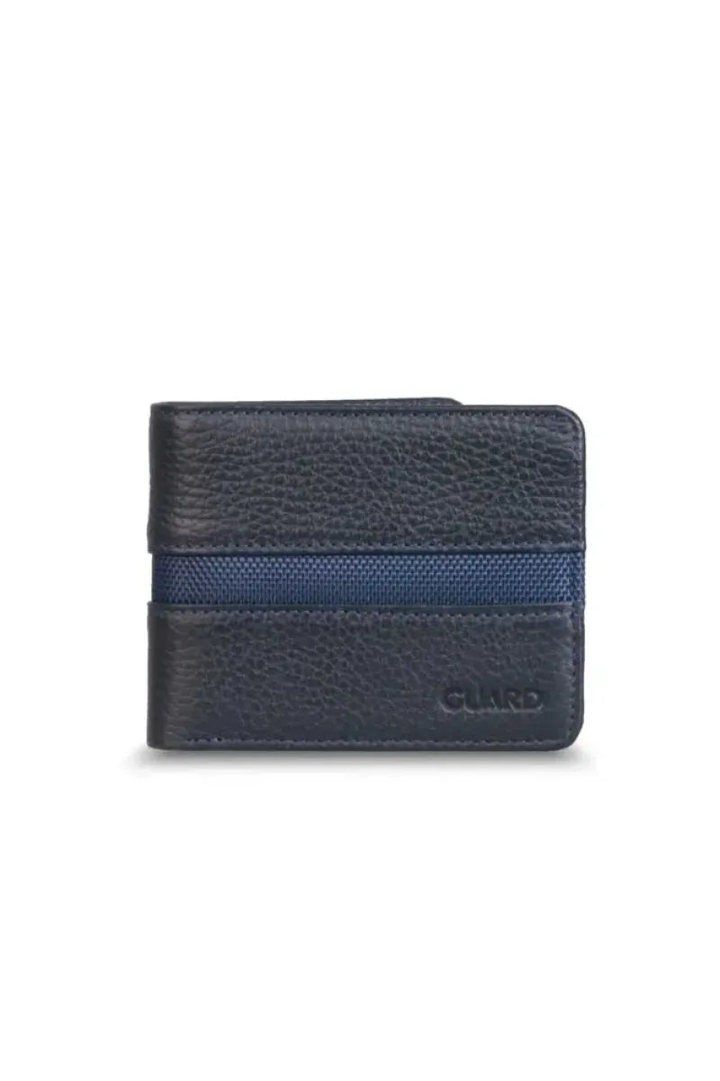 Gd lacivert spor şeritli deri erkek cüzdanı / accessories > wallet