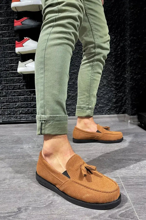 Kn- Loafer Men Shoes 007 Tan
