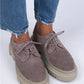Mj lola kadın hakiki deri bağcıklı vizon ayakkabı / women > shoes > loafer