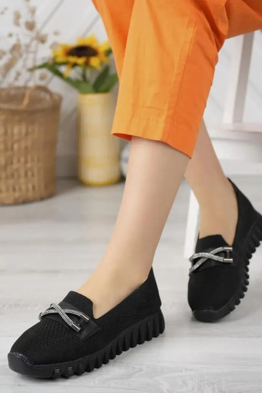 Co- loma siyah triko babet ayakkabı / women > shoes > sport shoes