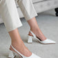 St- luan kadın deri topuklu ayakkabı beyaz / women > shoes > sandals
