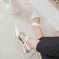 St- martha kadın topuklu deri sandalet beyaz / women > shoes > sandals