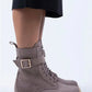 Women > shoes boots mj- anan kadın hakiki deri bağcıklı fermuarlı tokalı vizon