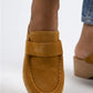 Women > shoes slippers mj- berry kadın hakiki deri bağcıksız hardal süet terlik