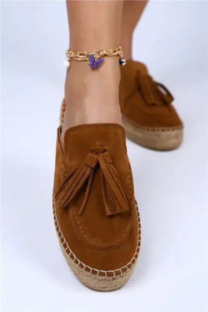 Mj- Edita Genuine Leather Closed Front Slippers - Women > Shoes.