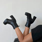 St- myra kadın platform topuk deri bot siyah / women > shoes > boots
