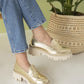 Women > shoes loafer st- norvins kadın deri makosen ayakkabı altın