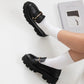 St raffıel kadın taş detay rugan makosen ayakkabı siyah / women > shoes > loafer