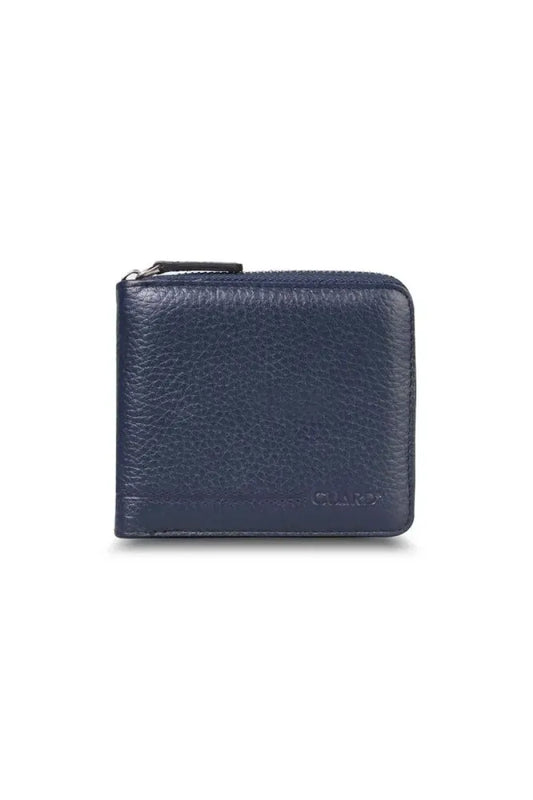 Accessories > wallet gd- retro fermuarlı deri lacivert cüzdan