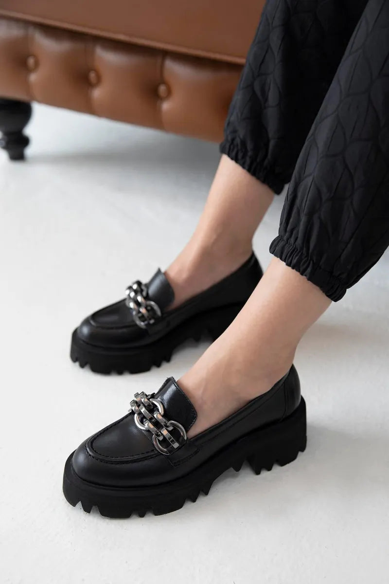 Women > shoes loafer st- rivet kadın i̇çi dışı hakiki deri makosen ayakkabı