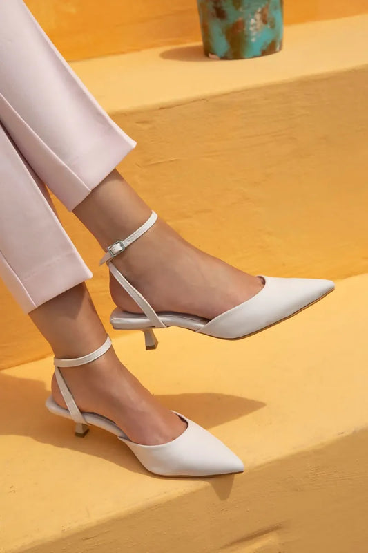 St- rocco kadın topuklu kumaş sandalet bej / women > shoes > sandals