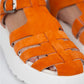 Women > shoes sandals mj- rosa kadın hakiki deri tokalı turuncu sandalet