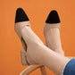 St- simmons kadın topuklu deri sandalet ten-siyah / women > shoes > sandals