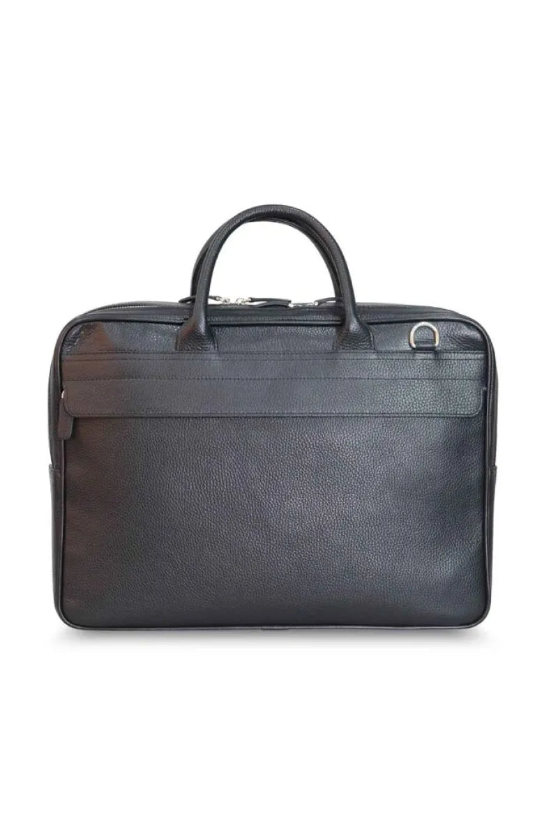 Man > bag portfolio gd- siyah mega boy laptop girişli deri evrak çantası