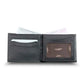 Gd siyah çift pisotlu yatay deri erkek cüzdanı / accessories > wallet
