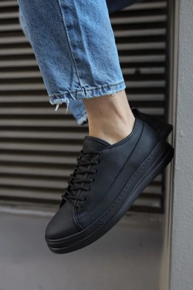 Man > shoes sport kn- sneakers ayakkabı 010 siyah (siyah taban)