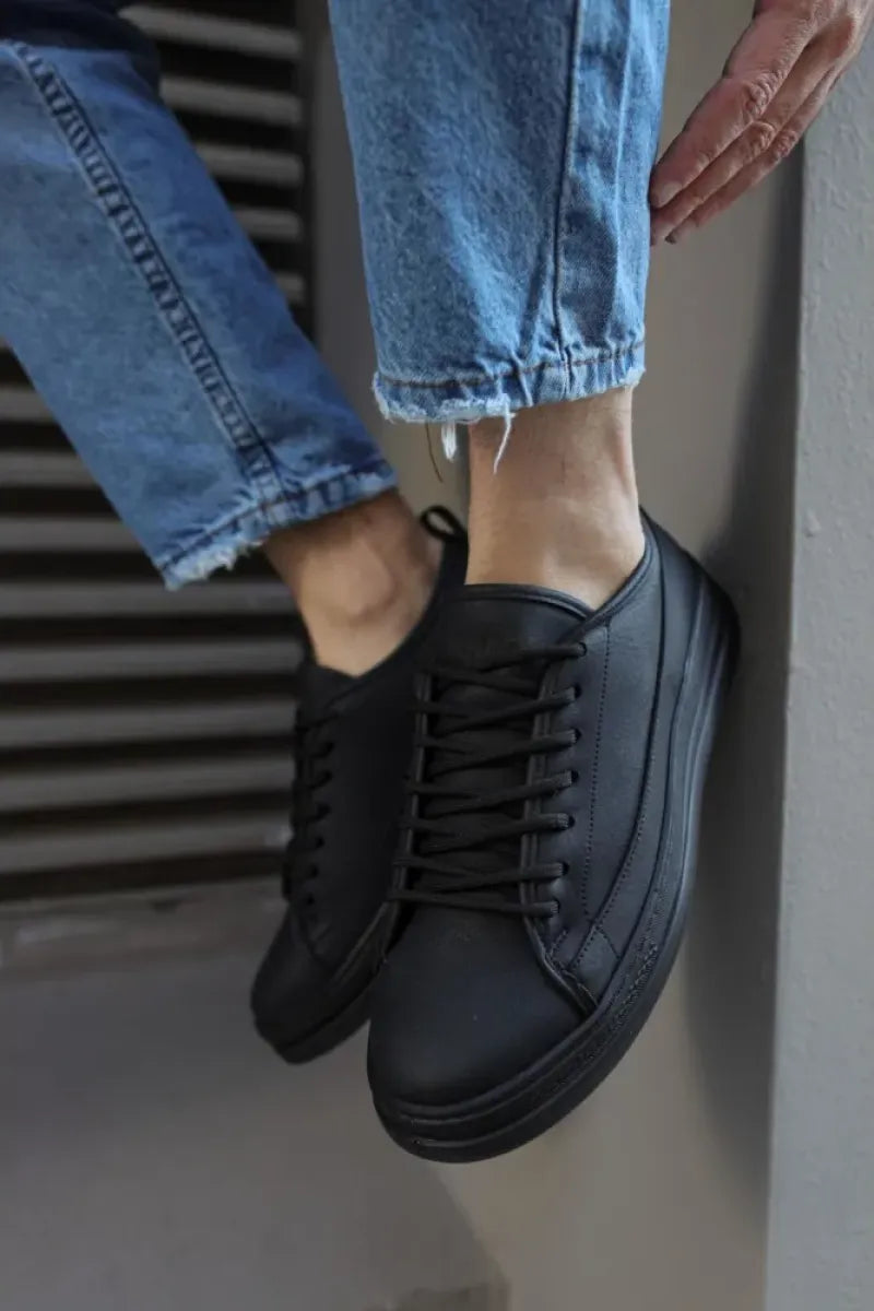 Man > shoes sport kn- sneakers ayakkabı 010 siyah (siyah taban)