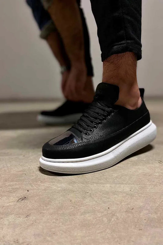 Man > shoes sport kn- sneakers ayakkabı 813 siyah (beyaz taban)