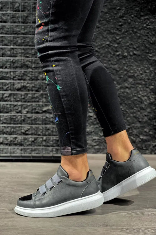 KN- zapatos de zapatillas 888 gris