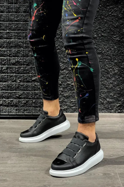 Man > shoes sport kn- sneakers ayakkabı 888 siyah (beyaz taban)