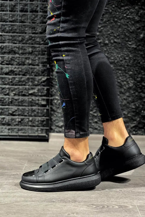 Kn- Sneakers Ayakkabı 888 Siyah (Siyah Taban)