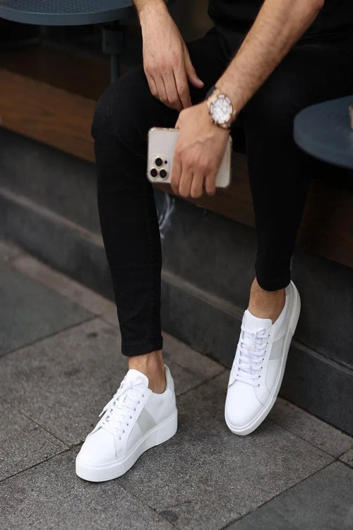 So- Beyaz, Deri, Sneakers Erkek Ayakkabı 30