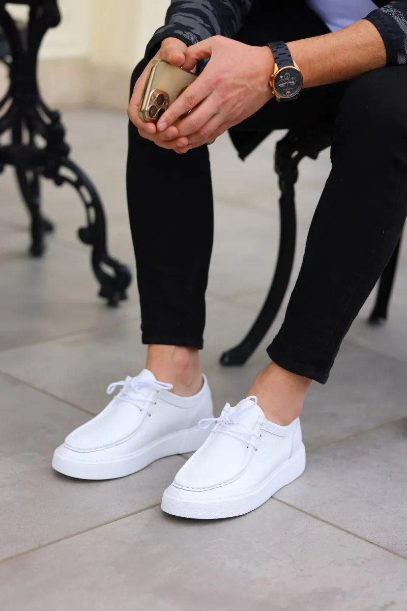 So - beyaz flooter sneakers erkek ayakkabı