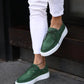 So - yeşil süet bağcıklı sneakers erkek ayakkabı 105