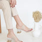 Women > shoes sandals st- brown kadın şeffaf topuklu sandalet beyaz