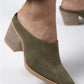 Women > shoes slippers mj- stella kadın hakiki deri western çağla yeşili - süet