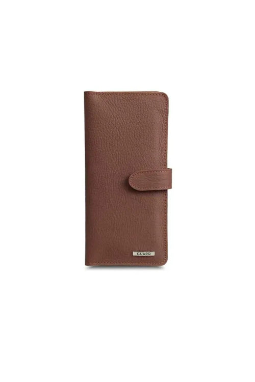Gd- mat Tan Card and Money Slot Leather Telephone Wallet