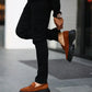 So- taba süet yüksek siyah taban erkek klasik ayakkabı