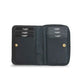 Accessories > wallet gd- çift taraflı fermuarlı mat siyah kadın cüzdanı