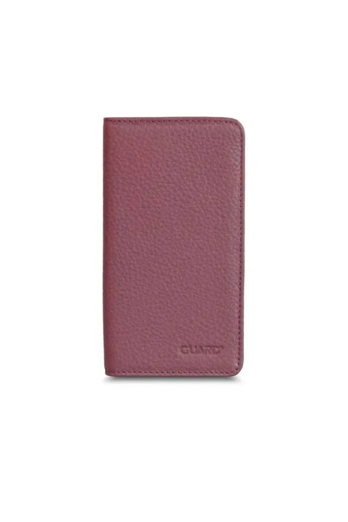 GD- phone entry burgundy black leather portfolio wallet