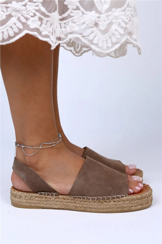 Women > shoes sandals mj- veta hakiki deri önü açık vizon sandalet